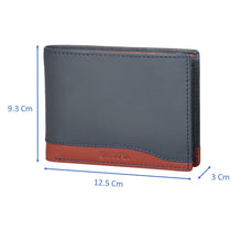Load image into Gallery viewer, Sassora Premium Leather Large RFID enabled Blue Wallet