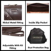 Load image into Gallery viewer, Sassora Genuine Leather Brown Women Sling Bag