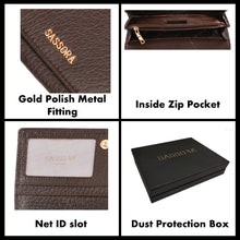 Load image into Gallery viewer, Sassora Genuine Premium Leather Brown Women Purse