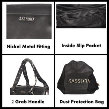 Load image into Gallery viewer, Sassora Genuine Soft Leather Women Black Handbag For Everyday Use