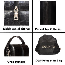 Load image into Gallery viewer, Sassora Genuine Premium Leather Unisex Double Wine Bottle Bag