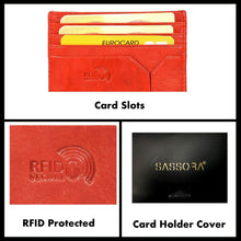 Load image into Gallery viewer, Sassora Genuine Leather Small Credit Card Holder