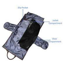 Load image into Gallery viewer, Sassora Nubuck Leather Large Multi Purpose Foldable Weekend Bag