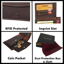 Load image into Gallery viewer, Sassora Genuine Smooth Leather Men's RFID Large Wallet