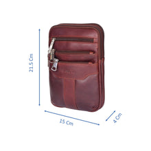 Load image into Gallery viewer, Sassora Genuine Leather Small Mobile Shaped Sling Bag