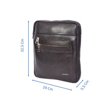 Load image into Gallery viewer, Sassora Genuine Leather Unisex Sling Crossbody Bag – Everyday Travel Companion