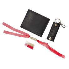 Load image into Gallery viewer, Sassora Dark Brown Genuine Leather Men's Wallet, Keychain and Rakhi Combo Set(SSRA4 Gift-for Him)