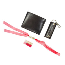 Load image into Gallery viewer, Sassora Brown Genuine Leather Men's Wallet, Keychain and Rakhi Combo Set(SSRA2 Gift-for Him)