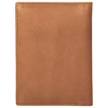 Load image into Gallery viewer, Sassora High Quality Leather Bi-Fold RFID Unisex Tan Passport Cover