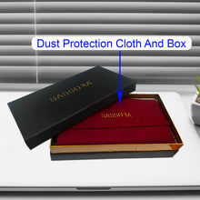 Load image into Gallery viewer, Sassora Genuine Premium Leather Unisex Foldable Red Spectacle Case