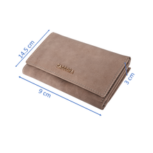 Load image into Gallery viewer, Sassora Genuine Leather Medium Size Beige RFID Protected Women Wallet (12 Card Slots)