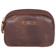 Load image into Gallery viewer, Sassora 100% Genuine Leather Women Small Coin Pouch
