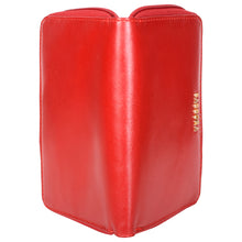 Load image into Gallery viewer, Sassora Genuine Leather Medium Size Red RFID Protected Women Wallet