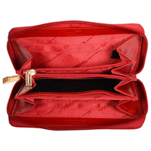 Load image into Gallery viewer, Sassora Genuine Leather Medium Size Red RFID Protected Women Wallet