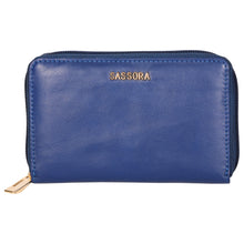 Load image into Gallery viewer, Sassora Genuine Leather Medium RFID Women Zip Around Wallet