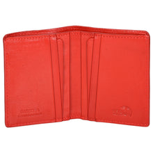 Load image into Gallery viewer, Sassora Genuine Leather Small Red Women RFID Protected Card Holder