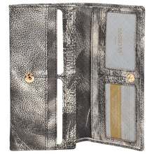 Load image into Gallery viewer, Sassora Genuine Premium Leather Washed Black White Women RFID Purse