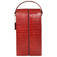 Load image into Gallery viewer, Sassora Genuine Premium Leather Unisex Double Wine Bottle Bag