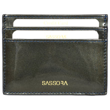 Load image into Gallery viewer, Sassora Genuine Premium Patent Leather Unisex Small RFID Credit Card Holder