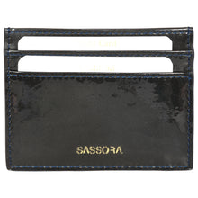 Load image into Gallery viewer, Sassora Genuine Premium Patent Leather Unisex Small RFID Credit Card Holder