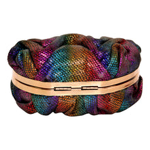 Load image into Gallery viewer, Sassora Genuine Leather Multi Color Party Clutch