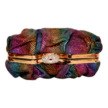 Load image into Gallery viewer, Sassora Genuine Leather Multi Color Party Clutch