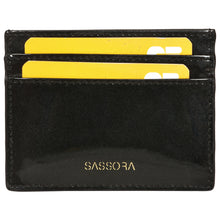 Load image into Gallery viewer, Sassora Genuine Premium Patent Leather Unisex Small RFID Credit Card Holder