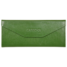 Load image into Gallery viewer, Sassora Genuine Leather Unisex Foldable Spectacle Case Sunglass Case