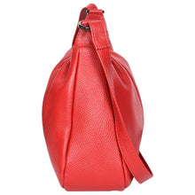 Load image into Gallery viewer, Sassora Genuine Premium Leather Medium Size Red Women Sling Bag