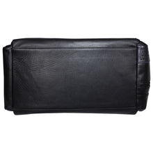 Load image into Gallery viewer, Sassora Genuine Premium Leather Black Grey Navy Large Travel Duffle Bag
