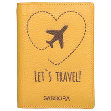 Load image into Gallery viewer, Sassora Premium Genuine Leather Bi-Fold RFID Passport Cover