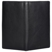 Load image into Gallery viewer, Sassora Premium Leather Bi-Fold Large RFID Black Travel Organizer
