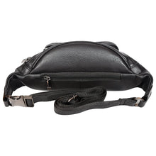 Load image into Gallery viewer, Sassora Genuine Leather Medium Waist Bag For Men and Women