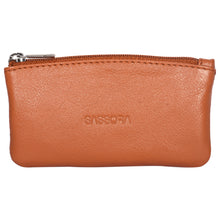 Load image into Gallery viewer, Sassora Genuine Leather Zip Closure Key Pouch