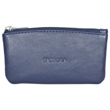 Load image into Gallery viewer, Sassora Genuine Leather Zip Closure Key Pouch