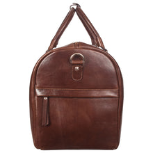 Load image into Gallery viewer, Sassora Genuine Leather Brown Large Duffle Bag Without Wheels Sassora By Leatherman Fashion