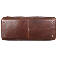 Load image into Gallery viewer, Sassora Genuine Leather Brown Large Duffle Bag Without Wheels Sassora By Leatherman Fashion