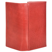 Load image into Gallery viewer, Sassora Genuine Leather Women Red RFID Protected Purse (4 Card Holders) Sassora By Leatherman Fashion