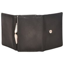 Load image into Gallery viewer, Sassora Genuine Leather Small Size Girls Black RFID Protected Wallet
