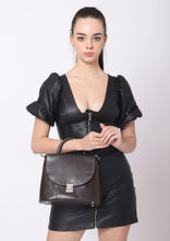 Load image into Gallery viewer, Sassora Premium Leather Ladies Brown Sling Bag