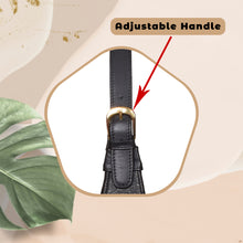 Load image into Gallery viewer, Sassora High Quality Premium 100% Leather Women's Black Party Moon Bag