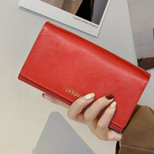 Load image into Gallery viewer, Sassora Genuine Premium Leather Medium Red RFID Purse For Women