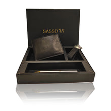 Load image into Gallery viewer, Sassora Wallet, Key Case and Pen Gift Set for Him