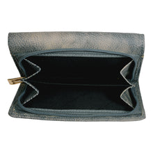 Load image into Gallery viewer, Sassora Women Casual, Travel Green Genuine Leather RFID Wallet