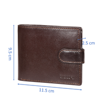 Load image into Gallery viewer, Sassora Genuine Leather Medium Dark Brown RFID Men Wallet With 12 Card Slots