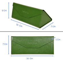 Load image into Gallery viewer, Sassora Genuine Leather Unisex Foldable Spectacle Case Sunglass Case