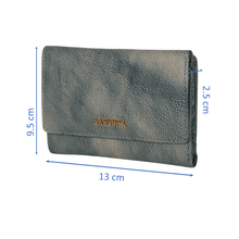 Load image into Gallery viewer, Sassora Women Casual, Travel Green Genuine Leather RFID Wallet