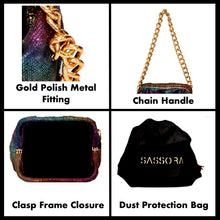 Load image into Gallery viewer, Sassora Genuine Leather Multi Color Women Small Shoulder Bag