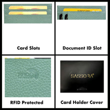 Load image into Gallery viewer, Sassora Genuine Premium Leather Unisex Ultra Slim RFID Card Holder