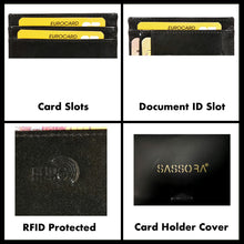 Load image into Gallery viewer, Sassora Genuine Premium Patent Leather Unisex Small RFID Credit Card Holder